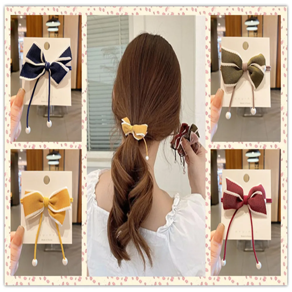 Korean 5 Colors Bow-Knot Elastic Hair Bands Accessories Fashion Hair Band Long Ribbon Bow Ponytail Hair Tie Scrunchies
Korean 5 Colors Bow-Knot Elastic Hair Bands Accessories Fashion Hair Band Long Ribbon Bow Ponytail Hair Tie Scrunchies