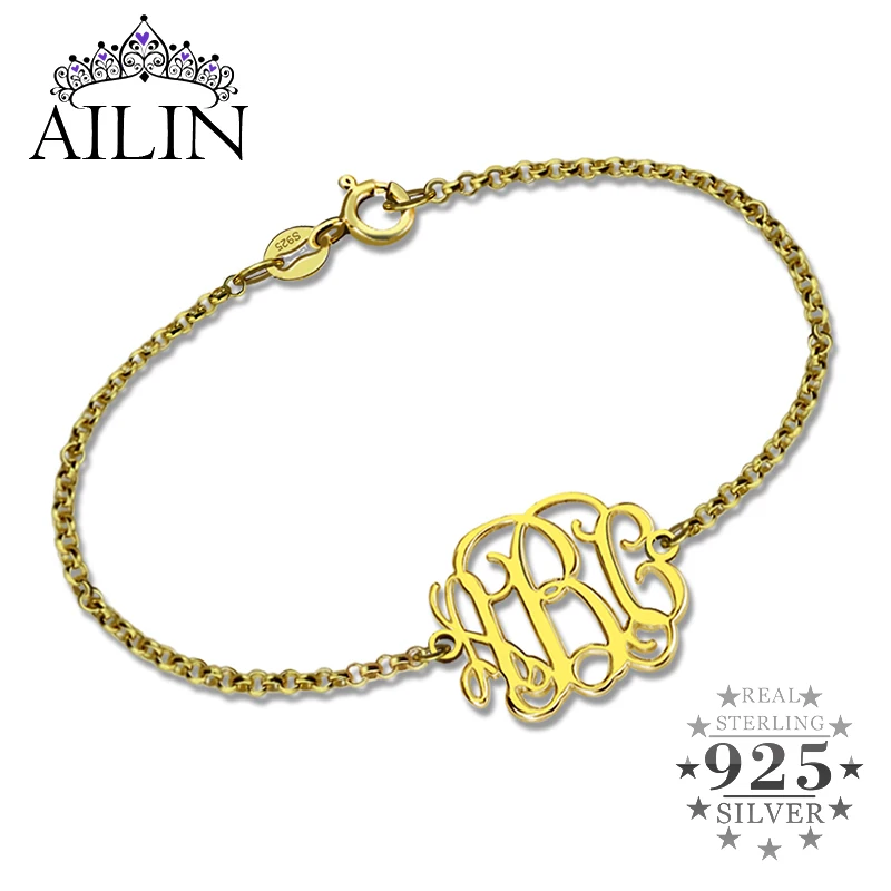 AILIN 925 Sterling Silver Monogram Custom Initial Bracelet Women Personalized 1-3 Letter Jewelry Christmas Birthday Friend Gifts
AILIN 925 Sterling Silver Monogram Custom Initial Bracelet Women Personalized 1-3 Letter Jewelry Christmas Birthday Friend Gifts