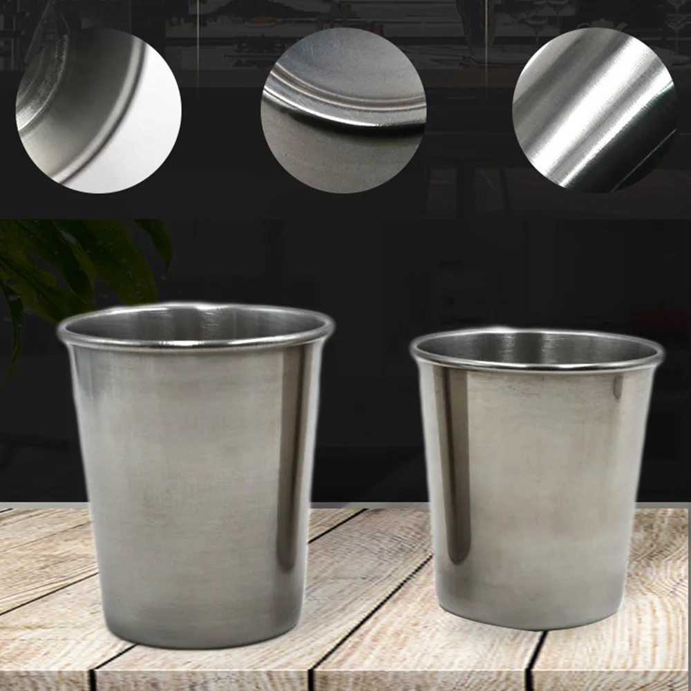 230ml Stainless Steel Water Cup Beer Glass Anti-fall Children Drinking Cups Households Tea Milk Beer Mug Portable Camping Mugs
230ml Stainless Steel Water Cup Beer Glass Anti-fall Children Drinking Cups Households Tea Milk Beer Mug Portable Camping Mugs