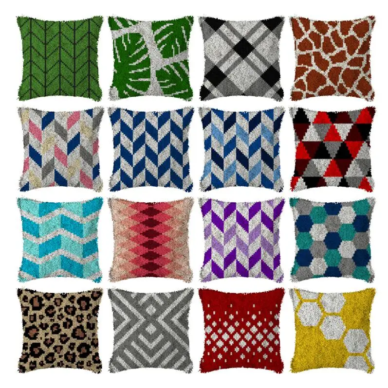 Leaves Latch Hook Kit Make Cushion Flamingo Canvas Crochet Pillow Case Latch Hook Cushion Cover Arts & Craft 
Leaves Latch Hook Kit Make Cushion Flamingo Canvas Crochet Pillow Case Latch Hook Cushion Cover Arts & Craft
