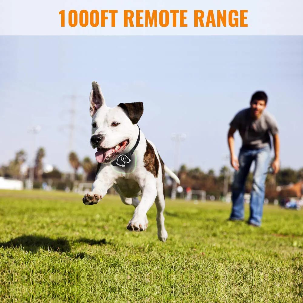 1000ft Cat Pet Dog Training Collar IP67 Waterproof Rechargeable Electric Shock Vibration Sound Bark Stop Collar
1000ft Cat Pet Dog Training Collar IP67 Waterproof Rechargeable Electric Shock Vibration Sound Bark Stop Collar