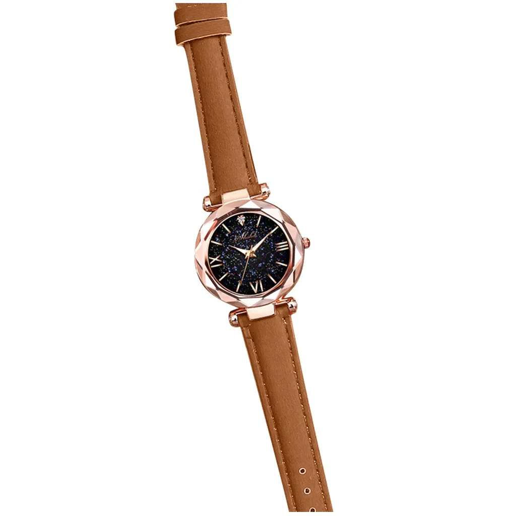Женские стильные часы Reloj унисекс со звездами с маленькими точками матовые