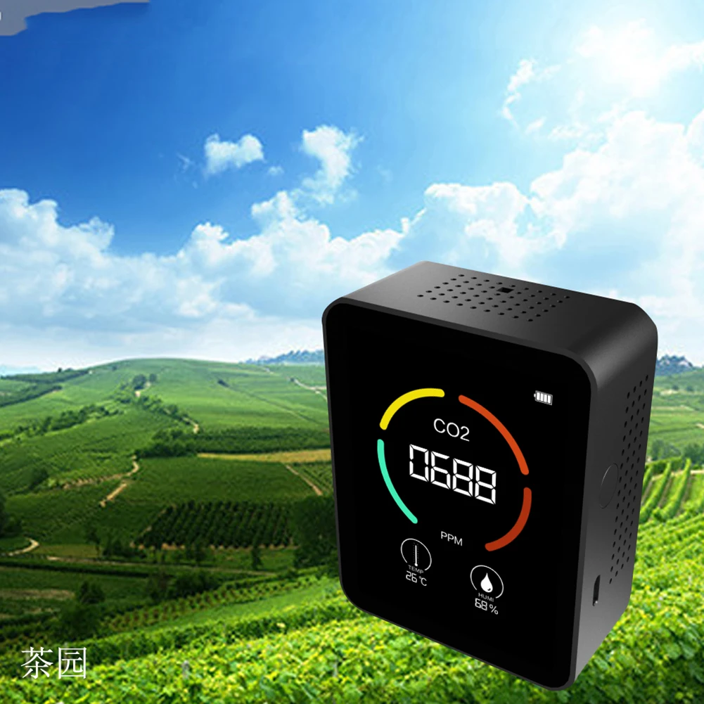 Portable CO2 Meter Digital Temperature Humidity Sensor Tester Air Quality Monitor Carbon Dioxide TVOC Formaldehyde HCHO Detector
Portable CO2 Meter Digital Temperature Humidity Sensor Tester Air Quality Monitor Carbon Dioxide TVOC Formaldehyde HCHO Detector