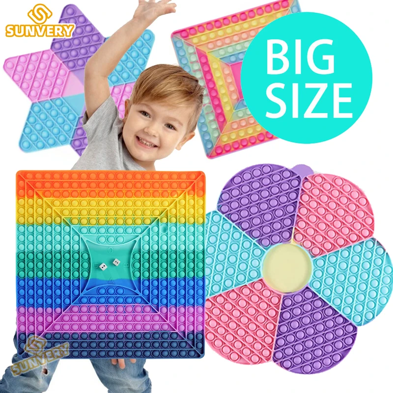 400mm Big Size Rainbow huge Chess Board game 4 players boards Push Bubble Fidget Sensory Toys Party Stress Relief Dimple Toy
400mm Big Size Rainbow huge Chess Board game 4 players boards Push Bubble Fidget Sensory Toys Party Stress Relief Dimple Toy