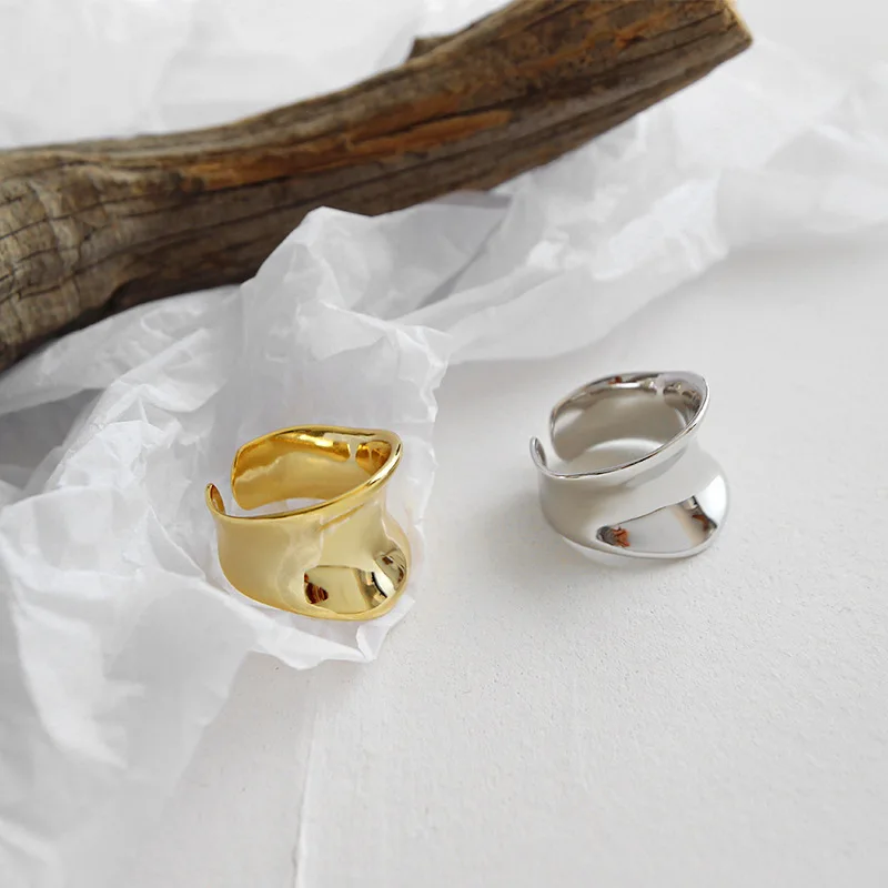 GOMAYA 925 Sterling Silver Women's Rings Irregular Arc Hyperbole Hip-Hop Rock Punk Finger Ring Opening Adjustable Fine Jewelry
GOMAYA 925 Sterling Silver Women's Rings Irregular Arc Hyperbole Hip-Hop Rock Punk Finger Ring Opening Adjustable Fine Jewelry