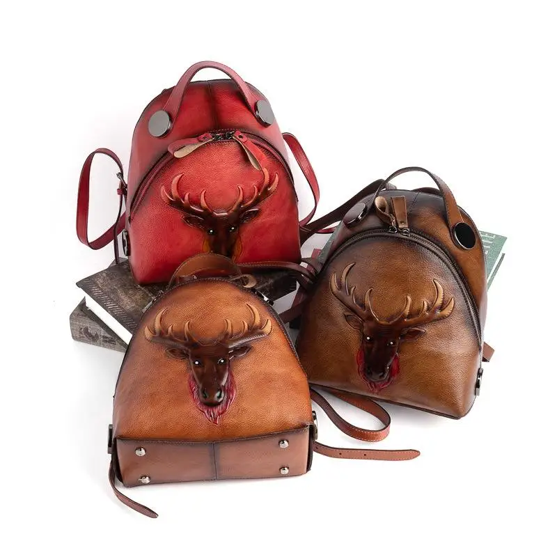 Retro Embossed Genuine Leather Bagpack Women Bag 2021 New Leisure Handmade First Layer Cowhide High Quality Backpack
Retro Embossed Genuine Leather Bagpack Women Bag 2021 New Leisure Handmade First Layer Cowhide High Quality Backpack