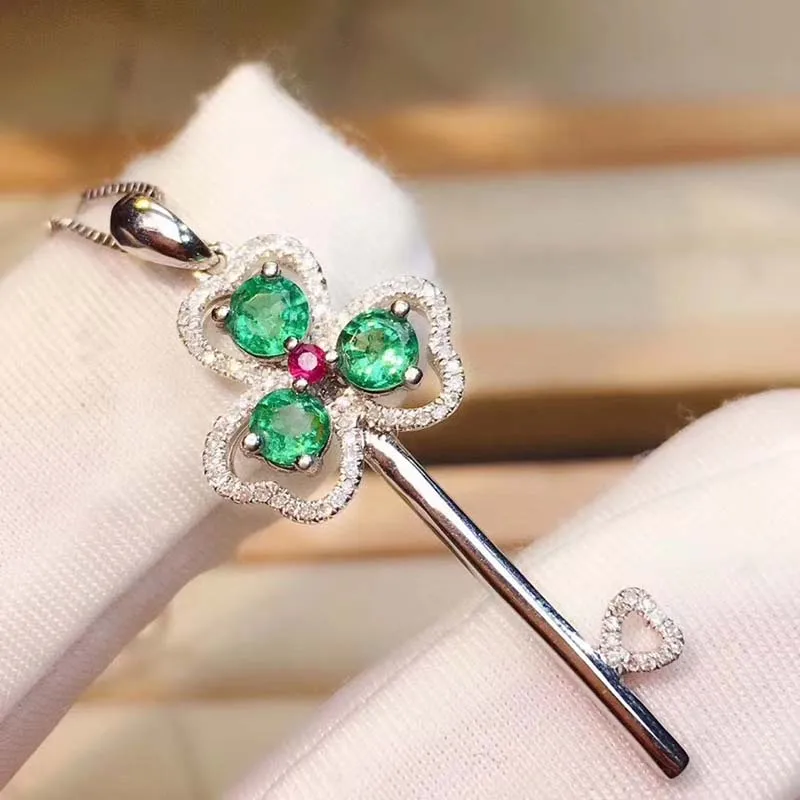 Natural Emerald Pendants Necklace for Women 3*3mm Real Green Gemstones fine Jewelry 925 Sterling Sliver with Certifacate Key
Natural Emerald Pendants Necklace for Women 3*3mm Real Green Gemstones fine Jewelry 925 Sterling Sliver with Certifacate Key