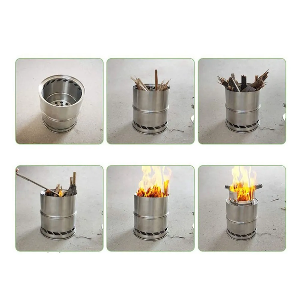 Outdoor Camping Wood Stove Windproof Wood-burning Stove Portable Outdoor Folding Stove For Wild Survival Cooking Picnic
Outdoor Camping Wood Stove Windproof Wood-burning Stove Portable Outdoor Folding Stove For Wild Survival Cooking Picnic