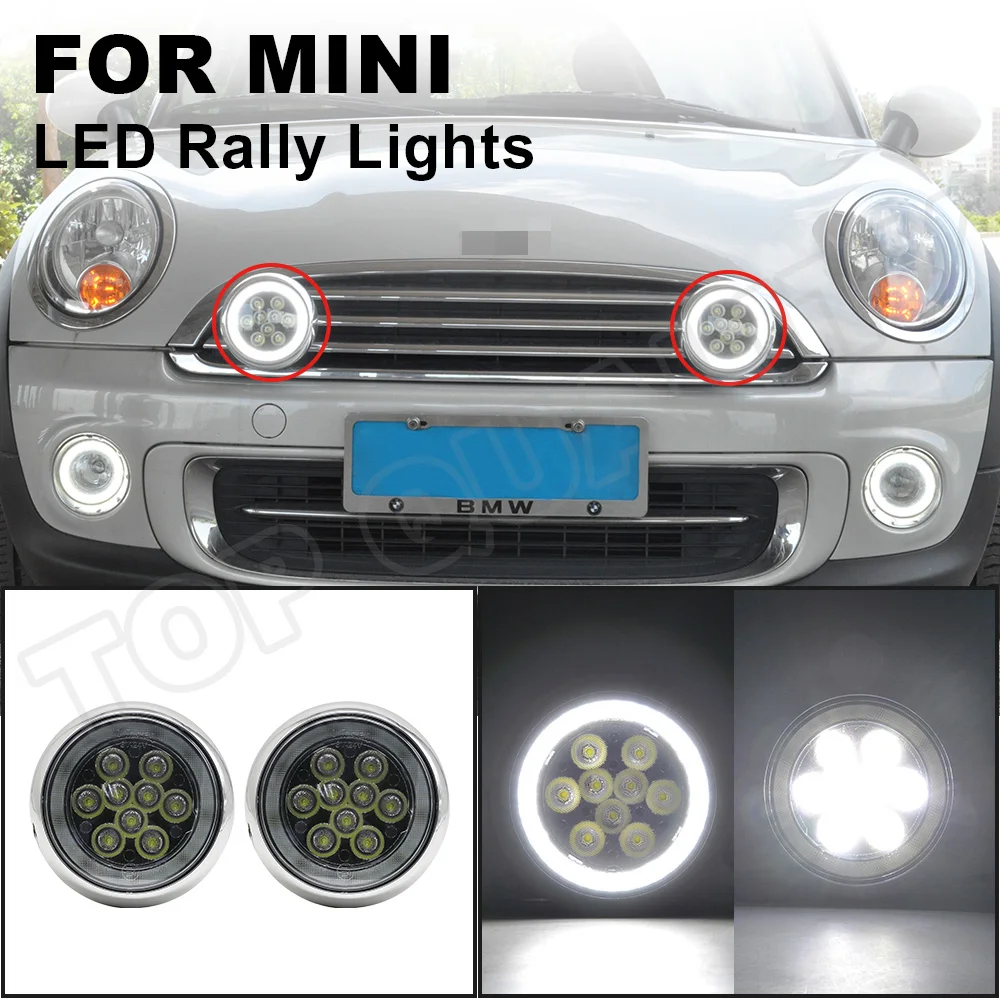 2Pcs White LED Rally Light Assembly For BMW Mini Cooper R55 R56 R57 R58 R60 R61 F55 F56 Car Daytime Running DRL Light Fog Lamp
2Pcs White LED Rally Light Assembly For BMW Mini Cooper R55 R56 R57 R58 R60 R61 F55 F56 Car Daytime Running DRL Light Fog Lamp