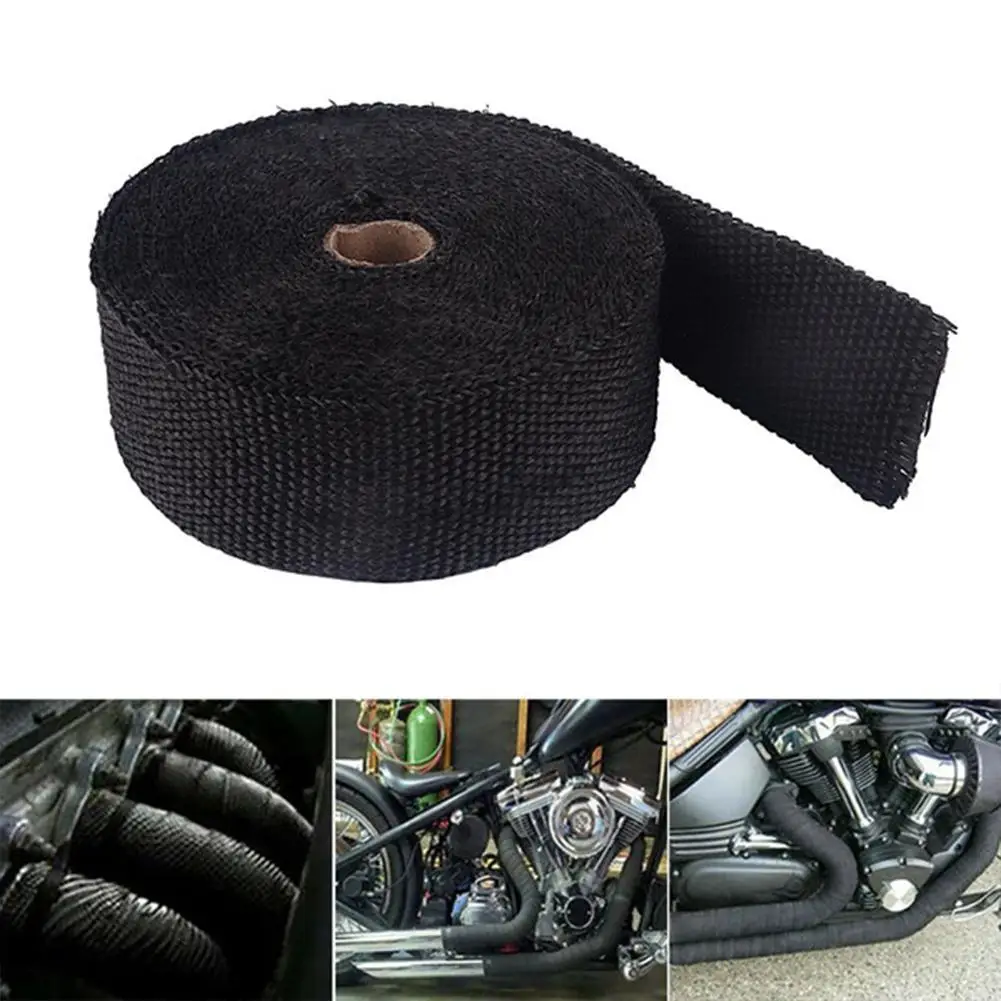 Black 10M Heat Exhaust Thermo Wrap Protective Tan Tape Fireproof Insulating Cloth Roll Kit For Motorcycle Car Exhaust
Black 10M Heat Exhaust Thermo Wrap Protective Tan Tape Fireproof Insulating Cloth Roll Kit For Motorcycle Car Exhaust