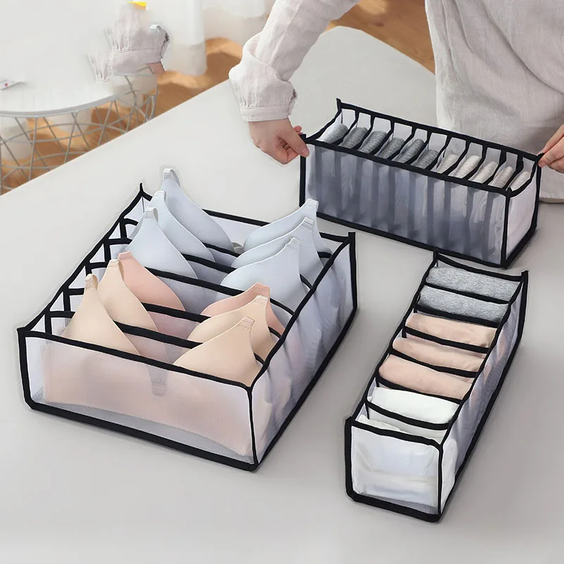 Dormitory Closet Organizer for Socks Home Separated Underwear Storage Box Bra Organizer Foldable Drawer Organizer 6/7/11 Grids
Dormitory Closet Organizer for Socks Home Separated Underwear Storage Box Bra Organizer Foldable Drawer Organizer 6/7/11 Grids