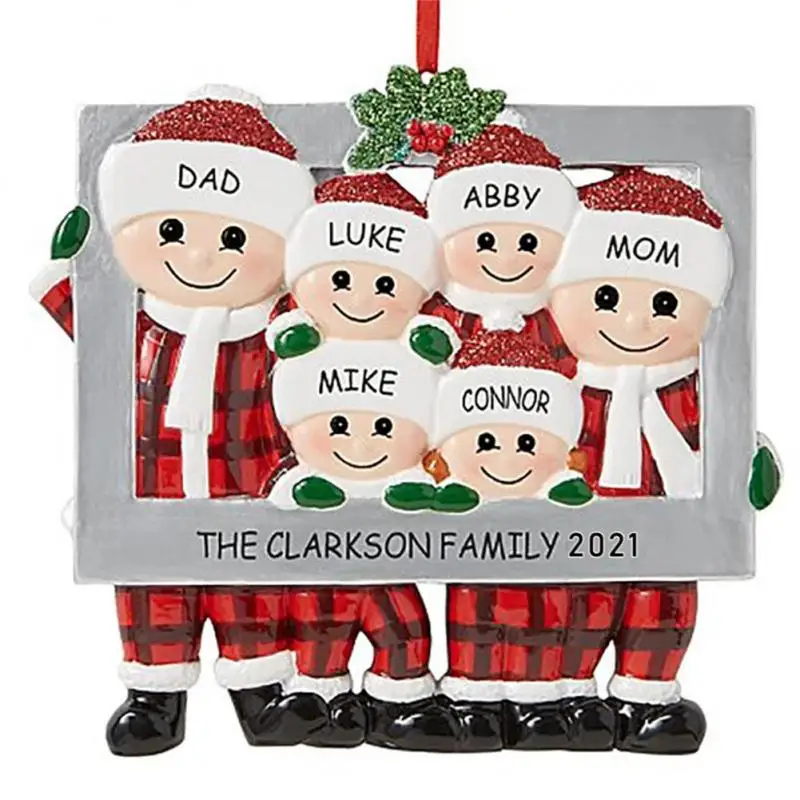 Cute Family Photo Frame Resin Ornaments Christmas Tree Hanging Pendant DIY Personalized Names Family Gift 2021 Christmas Decor
Cute Family Photo Frame Resin Ornaments Christmas Tree Hanging Pendant DIY Personalized Names Family Gift 2021 Christmas Decor
