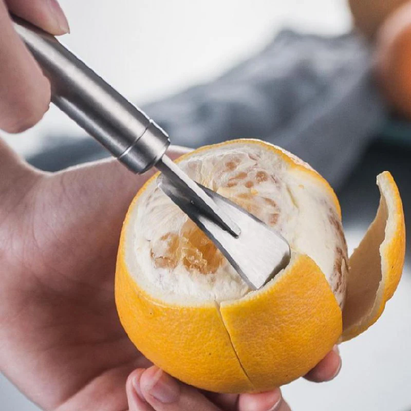 Creative Orange Peelers Stainless Steel Lemon Peeler Fruit Stripper Easy Opener Citrus Knife Kitchen Tools Gadgets Home Supplies
Creative Orange Peelers Stainless Steel Lemon Peeler Fruit Stripper Easy Opener Citrus Knife Kitchen Tools Gadgets Home Supplies