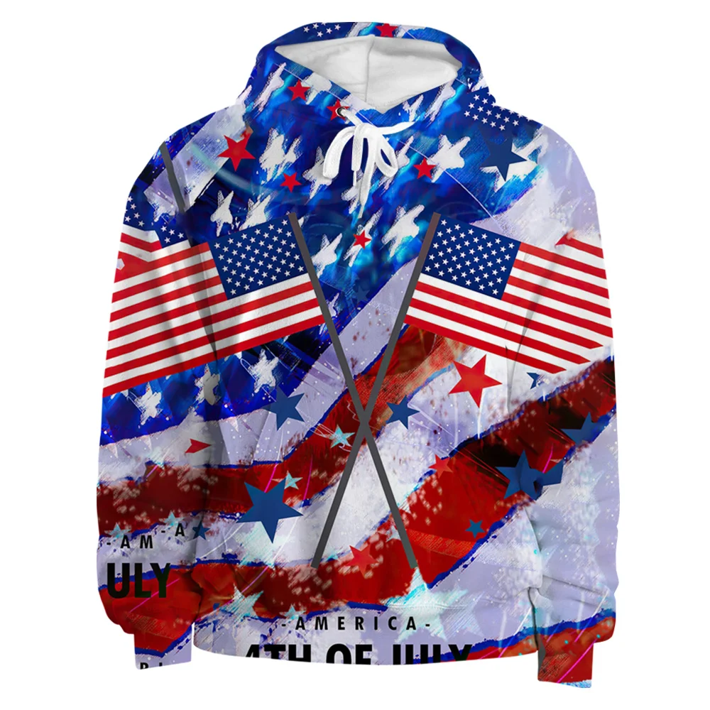 Spring And Fall 3D printing American Flag Hoodie Fashion Sweatshirts Casual O-Neck Hooded Sportswear Unisex Comfortable Jacket
Spring And Fall 3D printing American Flag Hoodie Fashion Sweatshirts Casual O-Neck Hooded Sportswear Unisex Comfortable Jacket