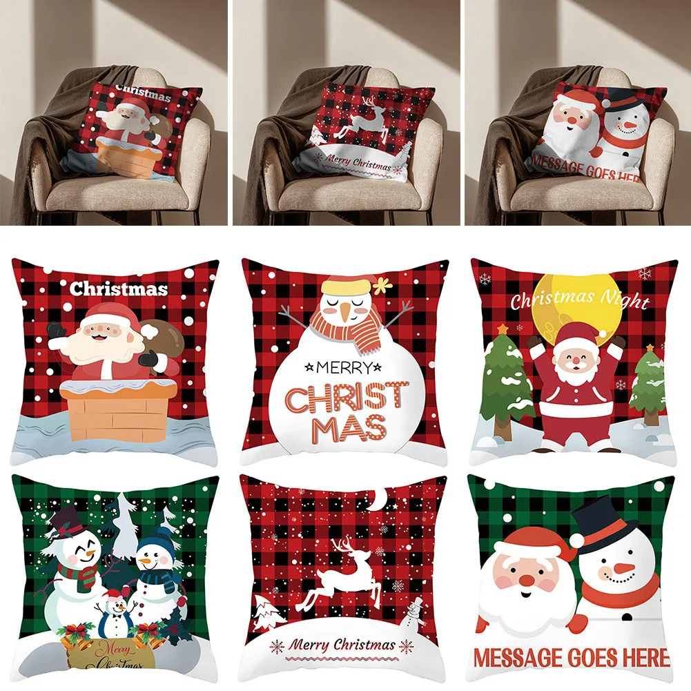 Christmas Golden Red Pillow Case 45x45 Santa Claus Elk Snowflake Cushion Cover Christmas Decor For Home Noel Natal Navidad 2021
Christmas Golden Red Pillow Case 45x45 Santa Claus Elk Snowflake Cushion Cover Christmas Decor For Home Noel Natal Navidad 2021