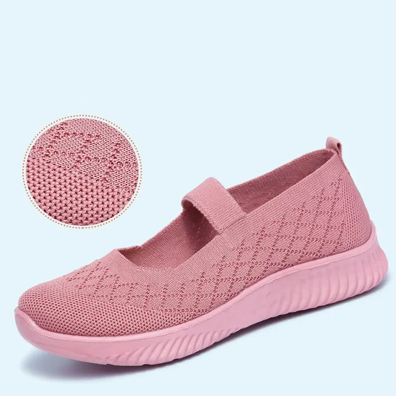 Pink Knit Sneakers Womens Elastic Cave Shoes Mary Jane Flats Women Comfort Flat Walking Shoes Shoes Summer Sandels For Elderly
Pink Knit Sneakers Womens Elastic Cave Shoes Mary Jane Flats Women Comfort Flat Walking Shoes Shoes Summer Sandels For Elderly