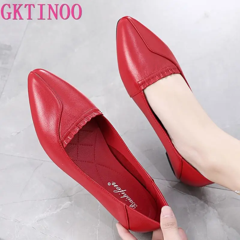 GKTINOO 2021 Genuine Leather Flat Shoes Woman Loafers Cowhide Flexible Spring Casual Shoes Women Flats Women Work Shoes Big Size
GKTINOO 2021 Genuine Leather Flat Shoes Woman Loafers Cowhide Flexible Spring Casual Shoes Women Flats Women Work Shoes Big Size