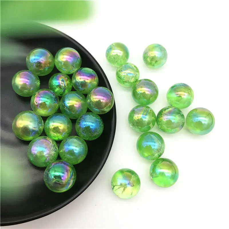 Drop Shipping 1PC 16-19mm Green Titanium Aura Electroplating Quartz Crystal Sphere Balls Healing Natural Stones and Crystals
Drop Shipping 1PC 16-19mm Green Titanium Aura Electroplating Quartz Crystal Sphere Balls Healing Natural Stones and Crystals