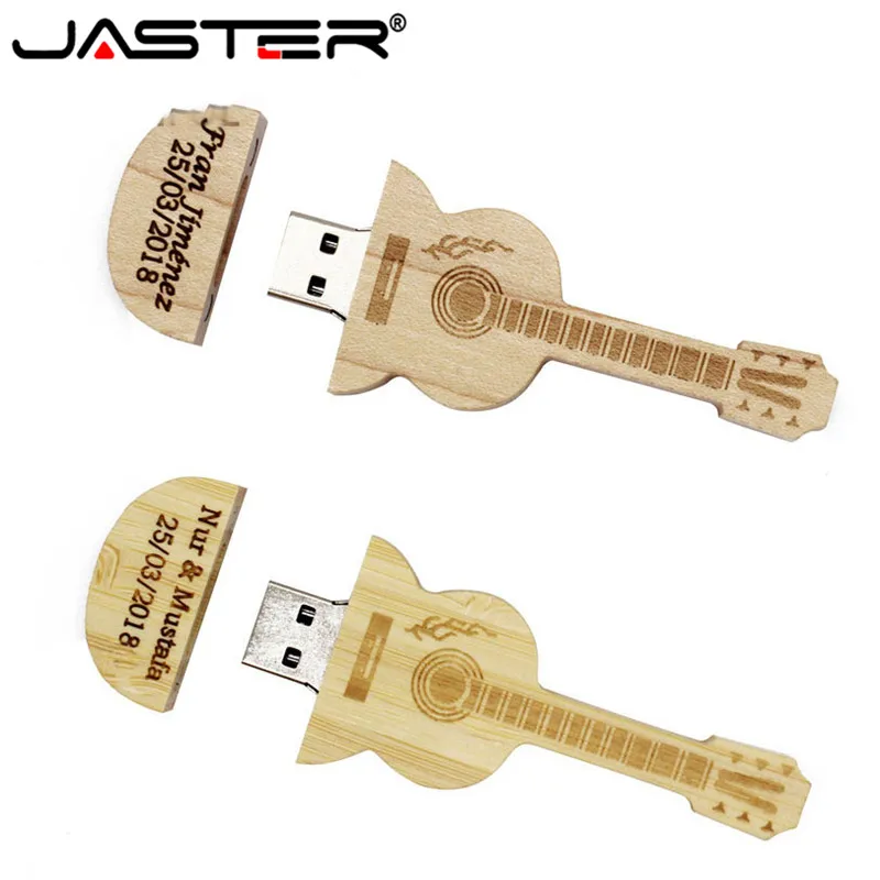 USB-флеш-накопитель JASTER деревянная гитара и бамбуковая USB 2 0 4 ГБ/8 ГБ/16 ГБ/32 ГБ/64 ГБ |