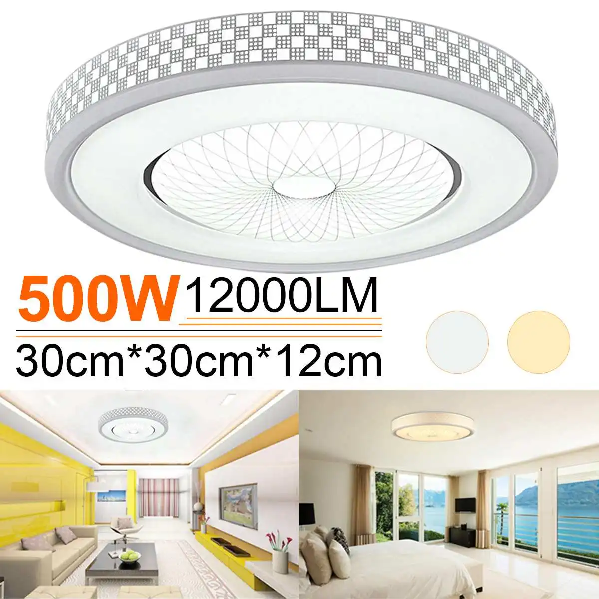 Modern Round LED Ceiling Light 12W 1080LM LED Panel Lights For Bathroom Study Living Room Lamp White/Warm White Light
Modern Round LED Ceiling Light 12W 1080LM LED Panel Lights For Bathroom Study Living Room Lamp White/Warm White Light