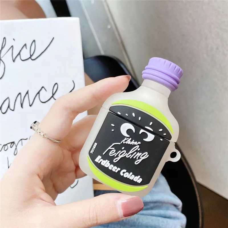 For Airpods Case,3D Cute Little Wine Bottle Case For Airpods 1/2 Case Soft Silicone Earphone Cover For Airpods Pro Case
For Airpods Case,3D Cute Little Wine Bottle Case For Airpods 1/2 Case Soft Silicone Earphone Cover For Airpods Pro Case