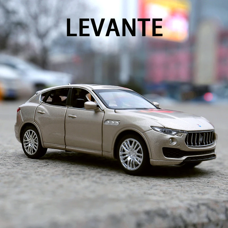 Модель внедорожника Maserati Levante из сплава, литая машинка со звуком светильник в масштабе 1:32, подарок на день рождения, игрушка для мальчика
Модель внедорожника Maserati Levante из сплава, литая машинка со звуком светильник в масштабе 1:32, подарок на день рождения, игрушка для мальчика