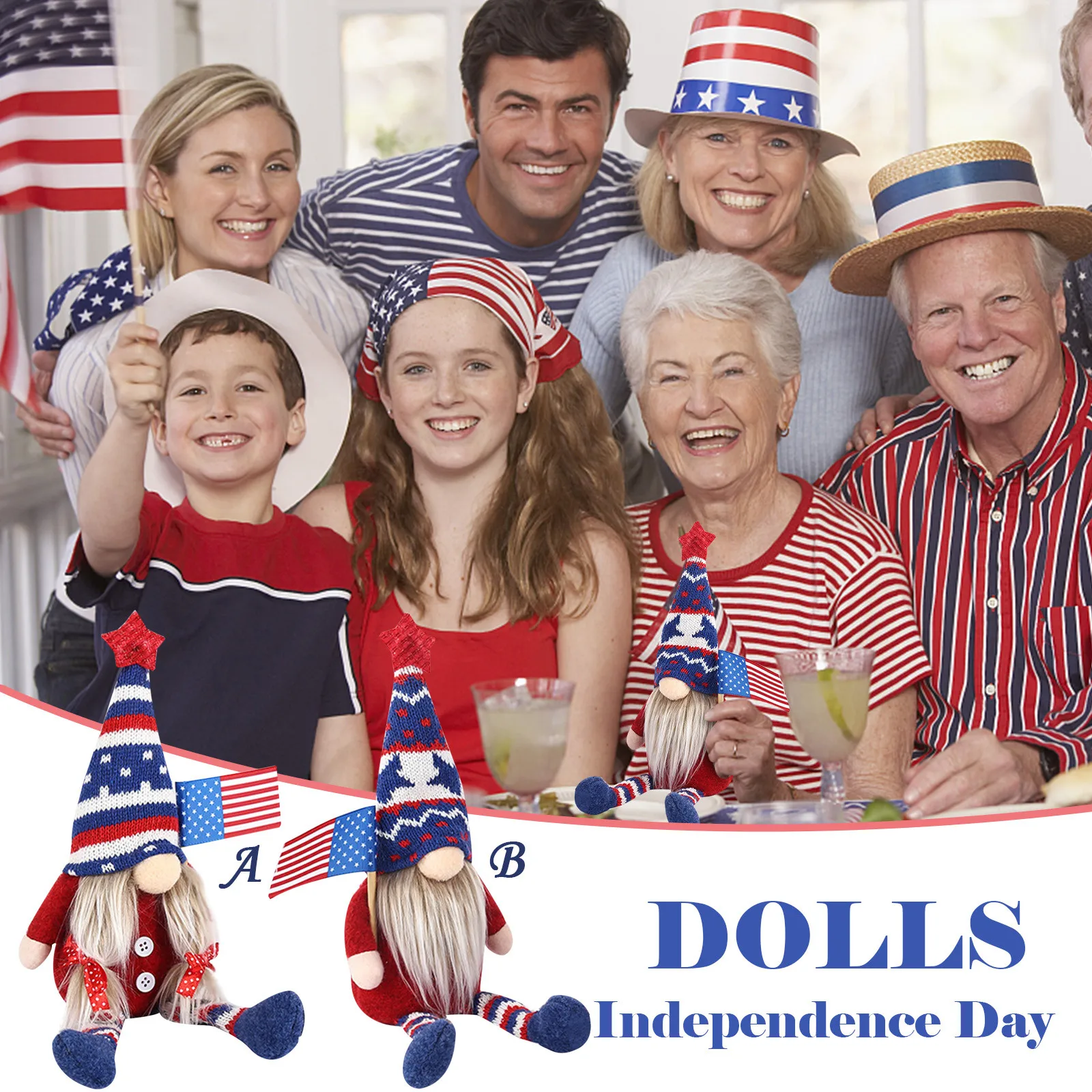 Children's toys patriotic dwarf dolls dwarf plush dolls ornaments holiday gifts family independence day dolls мягкая 40*
Children's toys patriotic dwarf dolls dwarf plush dolls ornaments holiday gifts family independence day dolls мягкая 40*
