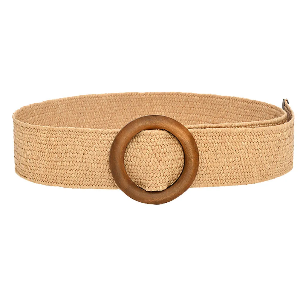 1pcs Vintage Waist Belt Round Wooden Smooth Buckle Fake Straw Wide Belt Fake Straw Belt For Women Waist Belt Vintage Wild Woman
1pcs Vintage Waist Belt Round Wooden Smooth Buckle Fake Straw Wide Belt Fake Straw Belt For Women Waist Belt Vintage Wild Woman