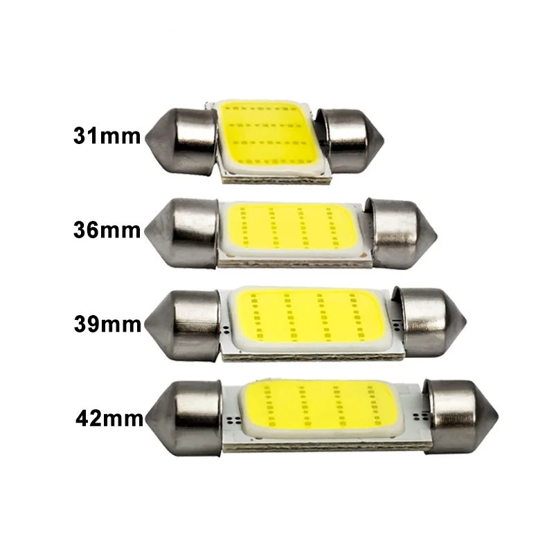 1x C10W C5W LED COB Festoon 31mm 12V White bulbs for cars License plate Interior Reading Light 6500K 12SMD
1x C10W C5W LED COB Festoon 31mm 12V White bulbs for cars License plate Interior Reading Light 6500K 12SMD