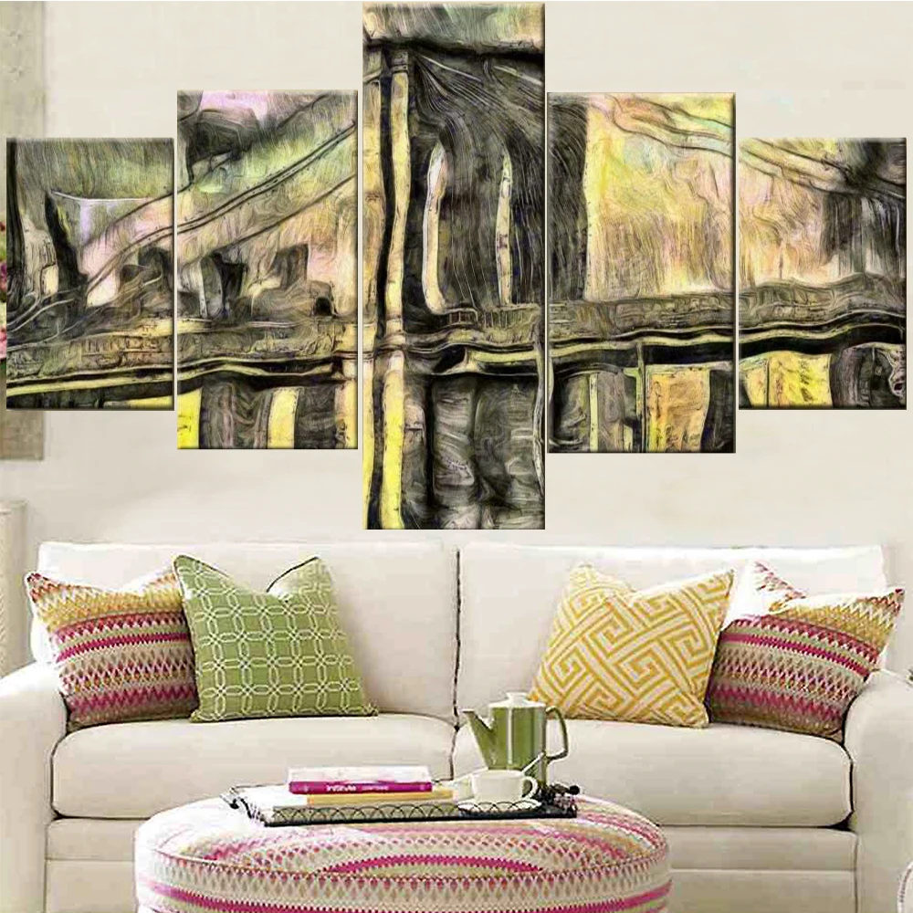 5 Pieces Wall Art Canvas Painting Abstract Bridge Landscape Poster Modern Living Room Bedroom Framework Pictures Home Decoration
5 Pieces Wall Art Canvas Painting Abstract Bridge Landscape Poster Modern Living Room Bedroom Framework Pictures Home Decoration