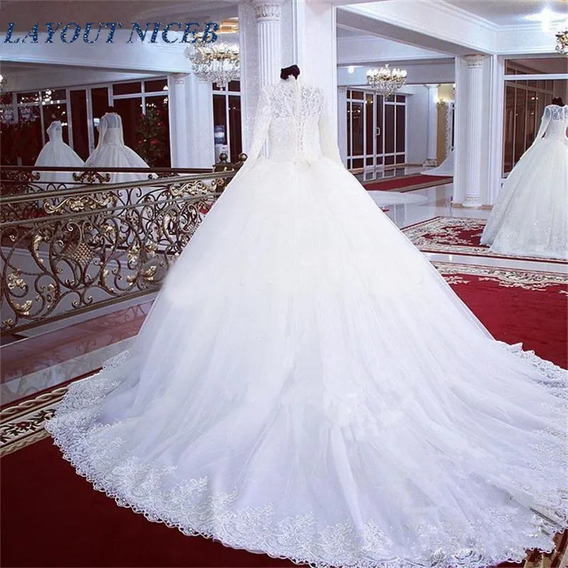 Ball Gown Lace Wedding Dresses 2020 High Neck Long Sleeves Vintage Lace Pearls Turkish Arabic African Vestido De Novia
Ball Gown Lace Wedding Dresses 2020 High Neck Long Sleeves Vintage Lace Pearls Turkish Arabic African Vestido De Novia