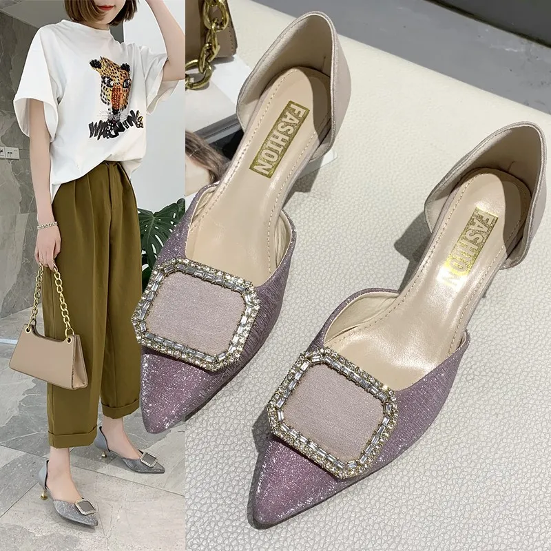2020 summer new women's shoes solid color metal decorative single shoes fashion rhinestone shallow mouth pointed high heels Z669
2020 summer new women's shoes solid color metal decorative single shoes fashion rhinestone shallow mouth pointed high heels Z669