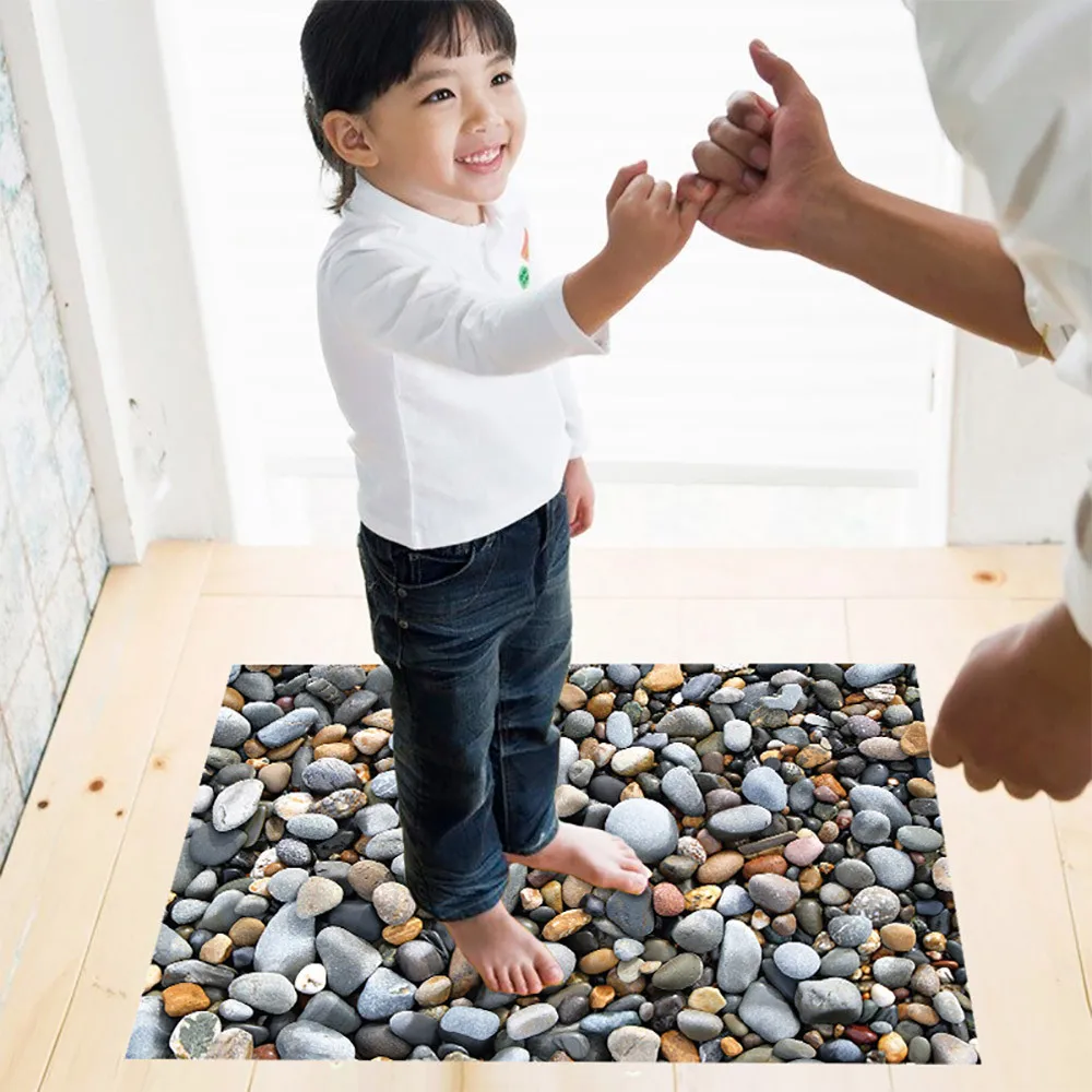 stone pattern Floor Sticker Removable Mural Decals Vinyl Art Living Room Decor home decoration accessories living room decor | Дом и сад