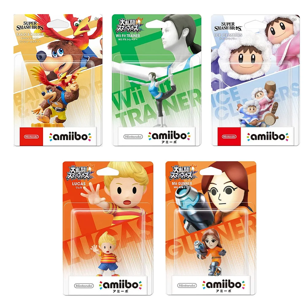 Nintendo Amiibo Figure - Super Smash Bros. Series - Banjo & Kazooie / Ice Climbers / Lucas / Mii Gunner / Wii Fit Trainer
Nintendo Amiibo Figure - Super Smash Bros. Series - Banjo & Kazooie / Ice Climbers / Lucas / Mii Gunner / Wii Fit Trainer