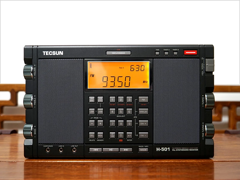 Портативный стерео радиоприемник Tecsun H-501 Полнодиапазонный FM-радиоприемник SSB