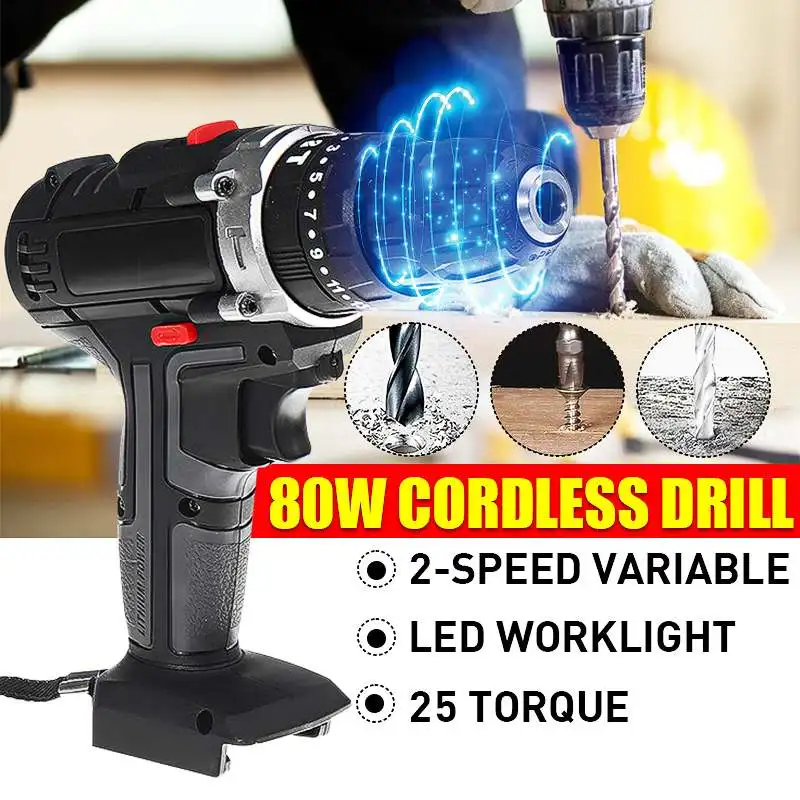 120NM Electric Cordless Brushless Impact Drill Rechargable DIY Power Tool Hammer Drill Screwdriver Wrench For Makita 18V Battery
120NM Electric Cordless Brushless Impact Drill Rechargable DIY Power Tool Hammer Drill Screwdriver Wrench For Makita 18V Battery