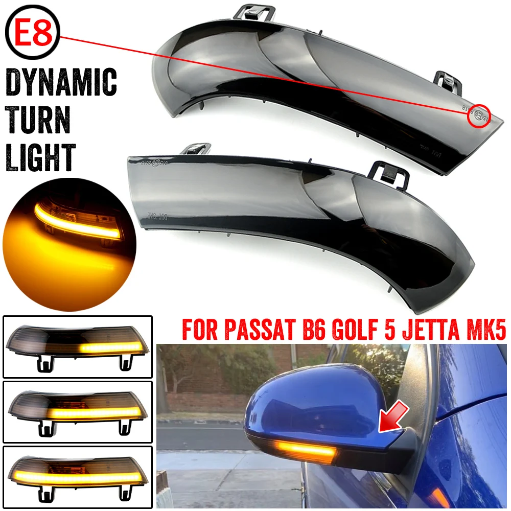 2pcs For VW GOLF 5 GTI V MK5 Jetta Passat B5.5 B6 Sharan Superb EOS Dynamic LED Turn Signal Light Side Wing Mirror Indicator
2pcs For VW GOLF 5 GTI V MK5 Jetta Passat B5.5 B6 Sharan Superb EOS Dynamic LED Turn Signal Light Side Wing Mirror Indicator