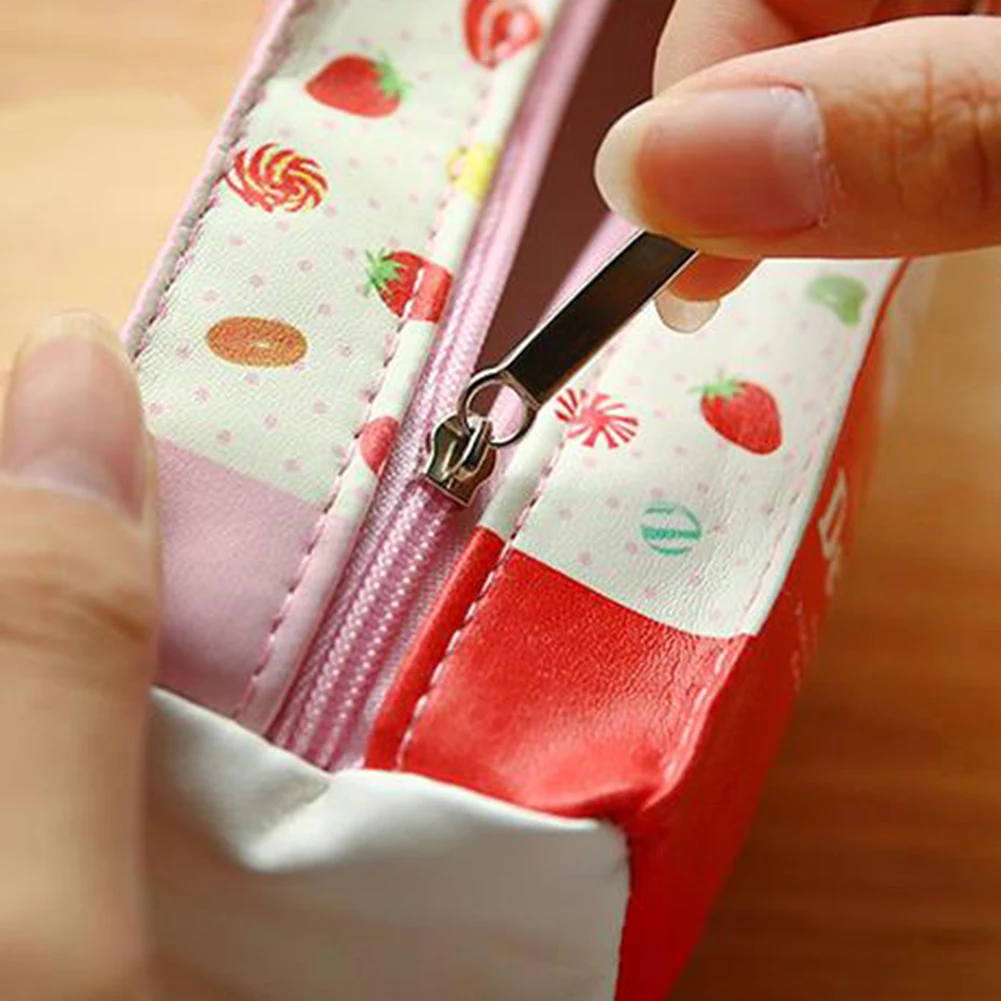 Creative Faux Leather Stationery Pen Bag Cute Milk Pencil Case Student Gift School Supplies
Creative Faux Leather Stationery Pen Bag Cute Milk Pencil Case Student Gift School Supplies