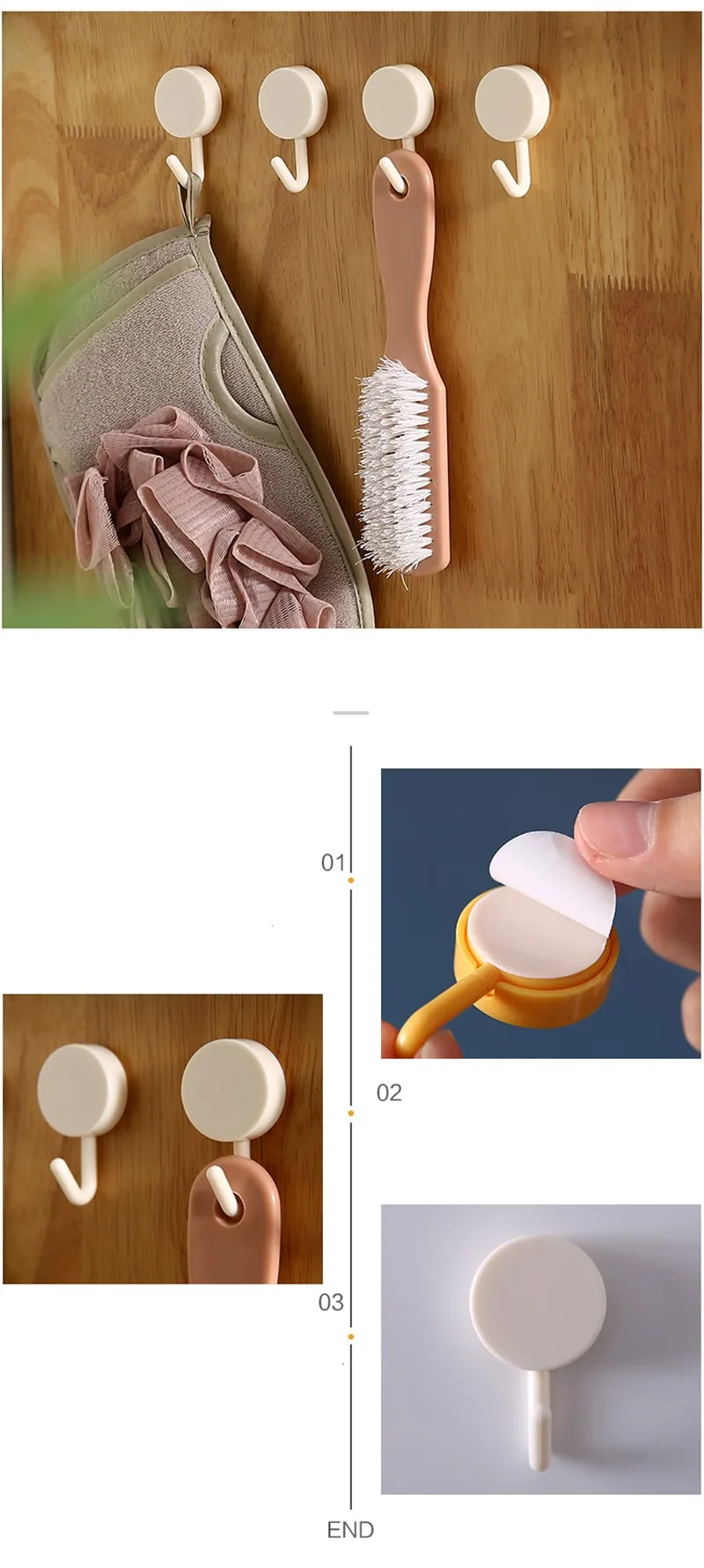 10Pcs Cute Creative Sticker Hook Free Punch Wall Sticker Seamless Hook Key Placement Classification HXH QRX
10Pcs Cute Creative Sticker Hook Free Punch Wall Sticker Seamless Hook Key Placement Classification HXH QRX