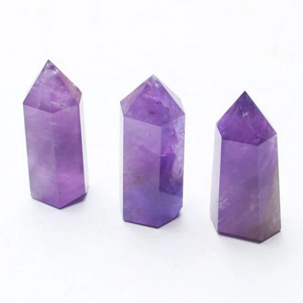 Natural Beautiful Amethyst decoration Hexagonal Column Home Office For Fengshui Reiki Healing Energy Stone Mineral 
Natural Beautiful Amethyst decoration Hexagonal Column Home Office For Fengshui Reiki Healing Energy Stone Mineral