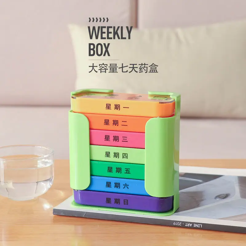 Drug subpackaging box 7 days, large capacity, portable, morning, evening, subpackaging, one week's dose, and carry it with you.
Drug subpackaging box 7 days, large capacity, portable, morning, evening, subpackaging, one week's dose, and carry it with you.