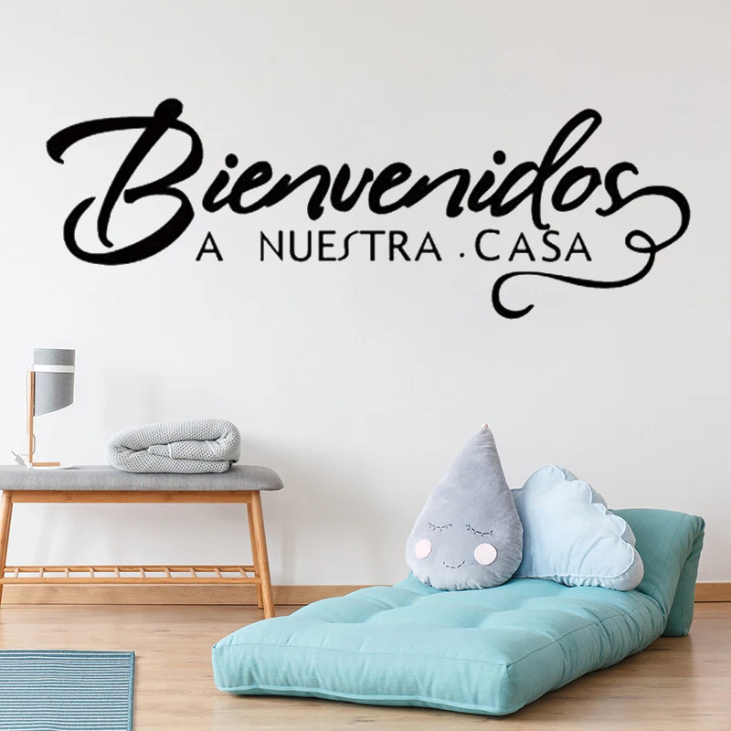Welcome to Our Home Spanish Quote Wall Sticker Welcome Sign Decoration Vinyl Decals Bienvenidos a nuestra casa Home Decor RU129
Welcome to Our Home Spanish Quote Wall Sticker Welcome Sign Decoration Vinyl Decals Bienvenidos a nuestra casa Home Decor RU129