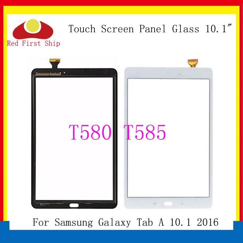 10 шт./лот для Samsung Galaxy Tab A 1 2016 T580 T585 сенсорный экран дигитайзер панель Стекло