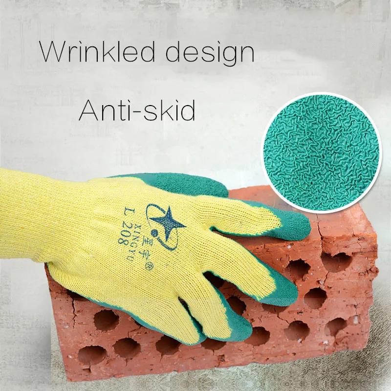 5/12 Pairs Latex Working Gloves Cotton Woven Wear-resistant Wrinkled Design Anti-slip High-strength Protective Safety Gloves
5/12 Pairs Latex Working Gloves Cotton Woven Wear-resistant Wrinkled Design Anti-slip High-strength Protective Safety Gloves