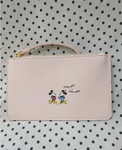 Новинка кошелек для монет Disney с Микки и Минни Маусом Дамский клатч мультяшный