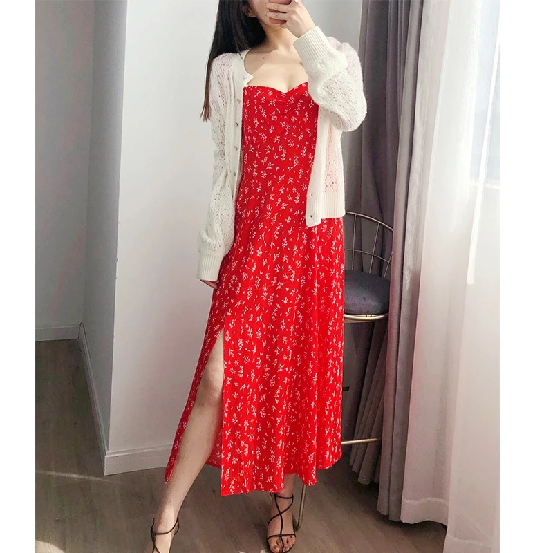 YOSIBCD Women 2021 Chic Fashion Floral Print Smocked Midi Dress Vintage V Puff Sleeves Front Slit Female Dresses Vestidos
YOSIBCD Women 2021 Chic Fashion Floral Print Smocked Midi Dress Vintage V Puff Sleeves Front Slit Female Dresses Vestidos