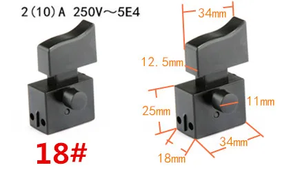 Миниатюрный силовой инструмент, переключатель, кнопка управления скоростью, пусковая кнопка для угловой шлифовальной машины, электрический молоток, ударная дрель, оборудование, аксессуары
Миниатюрный силовой инструмент, переключатель, кнопка управления скоростью, пусковая кнопка для угловой шлифовальной машины, электрический молоток, ударная дрель, оборудование, аксессуары