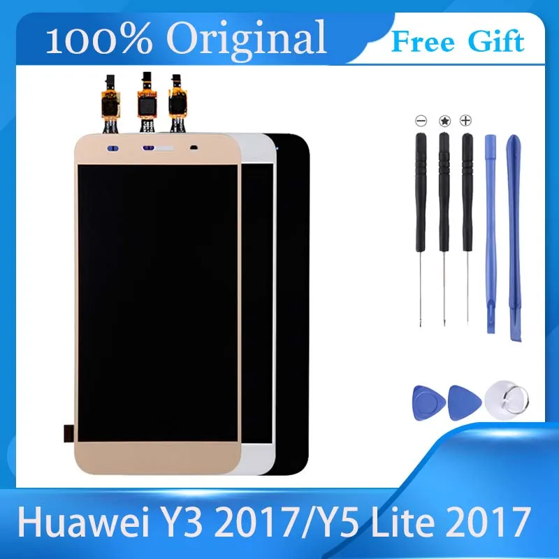 ЖК-дисплей для Huawei Y3 2017/Y5 Lite 2017 с сенсорным экраном и дигитайзером в сборе Сменный