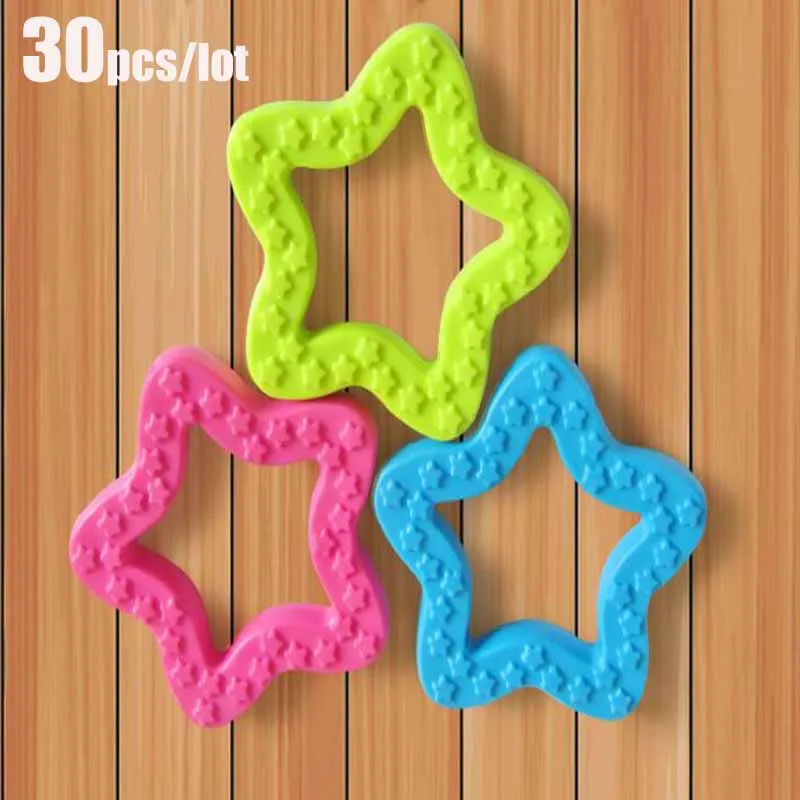 30 Pcs/lot Pet Supply TPR Star Shaped Pet Dog Interactive Toy For Outdoor Traning Hollow Disc Molar Chew Bite
30 Pcs/lot Pet Supply TPR Star Shaped Pet Dog Interactive Toy For Outdoor Traning Hollow Disc Molar Chew Bite