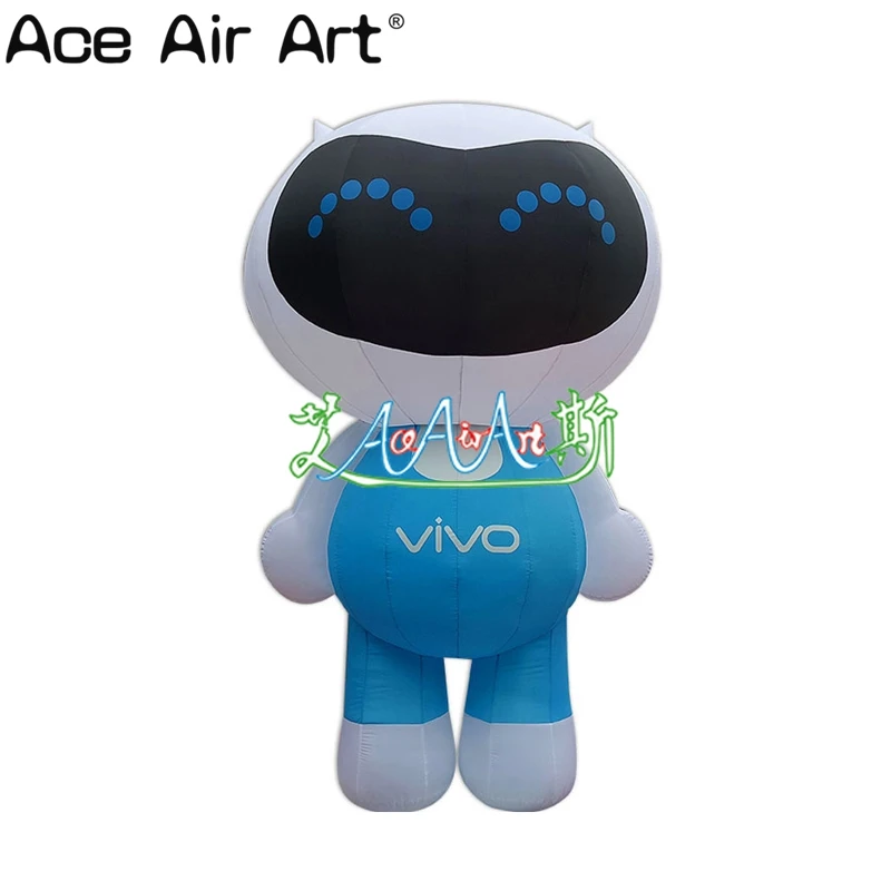 Blue and White 3m H Inflatable Advertising Robot Cartoon Model with Free Air Blower
Blue and White 3m H Inflatable Advertising Robot Cartoon Model with Free Air Blower